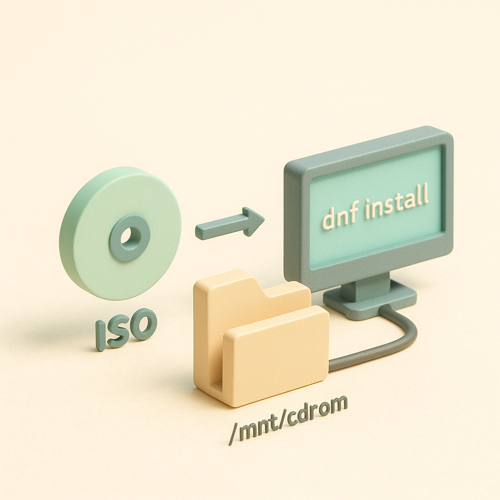 【RHEL9】オフライン環境でISO（CD/DVD）リポジトリを使ってdnfでパッケージをインストールする